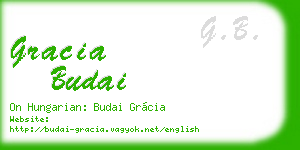 gracia budai business card